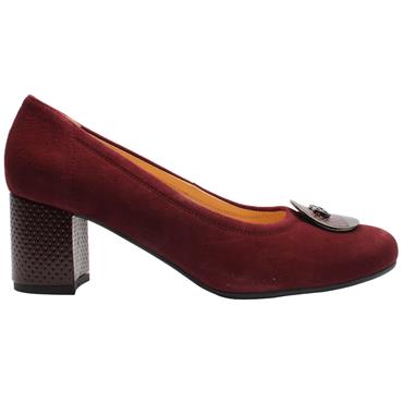 BIOECO 6844 2563 SHOE - BURGUNDY SUEDE